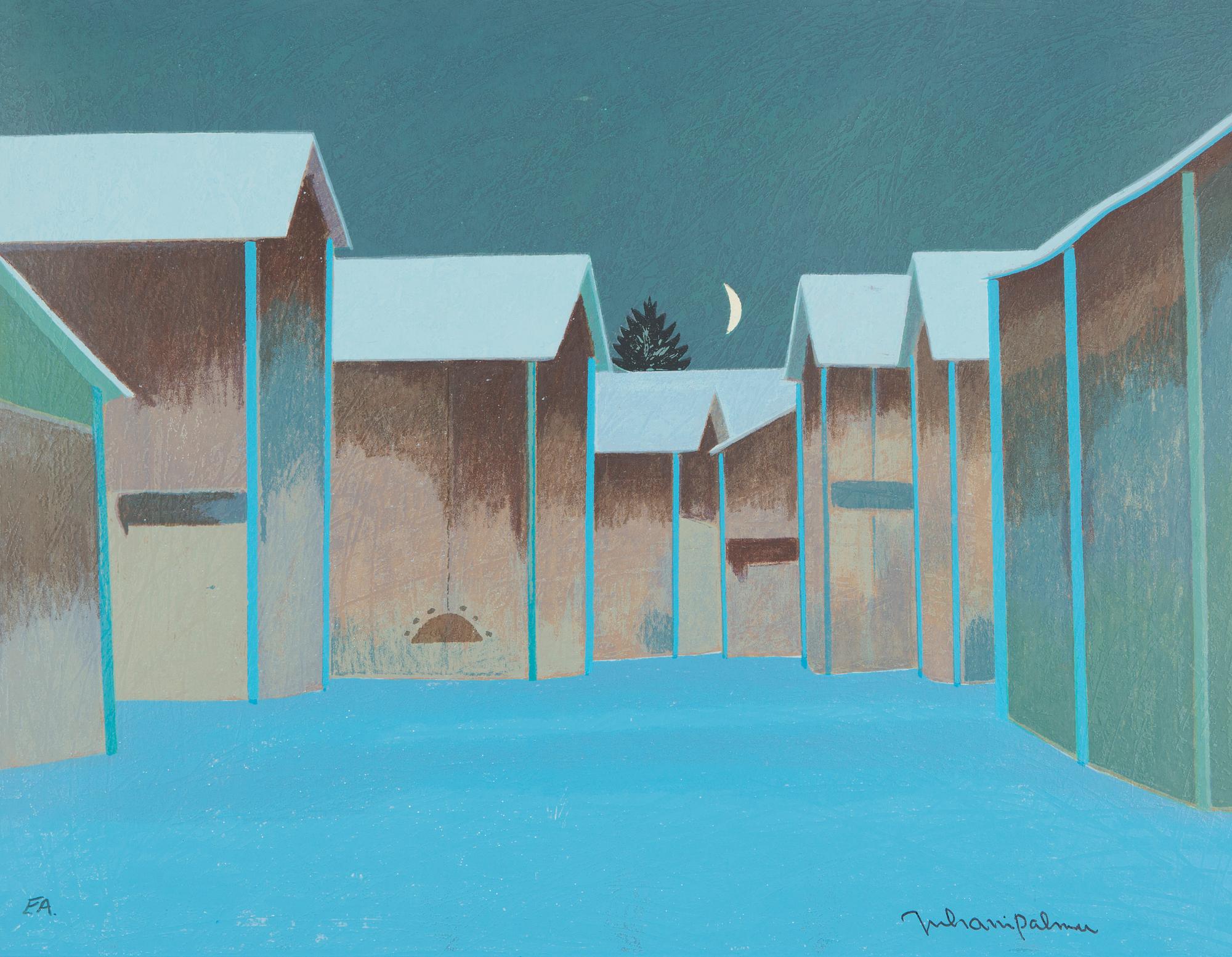 Juhani Palmu, Wintery courtyard view.