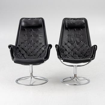 Bruno Mathsson, a pair of 'Jetson' swivel easy chairs, by Dux.