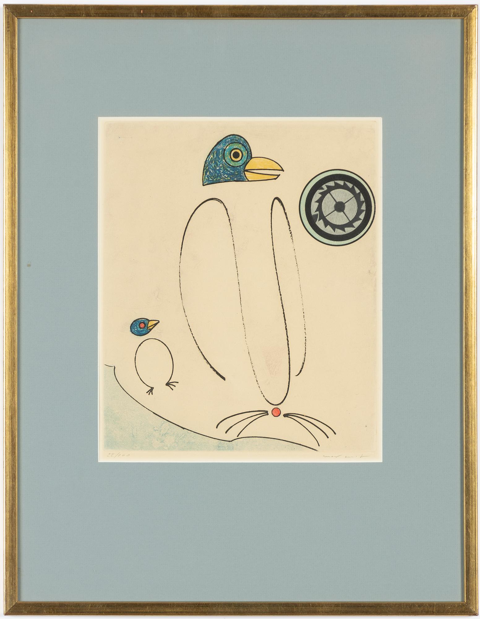 Max Ernst, From  "Oiseaux en Peril".