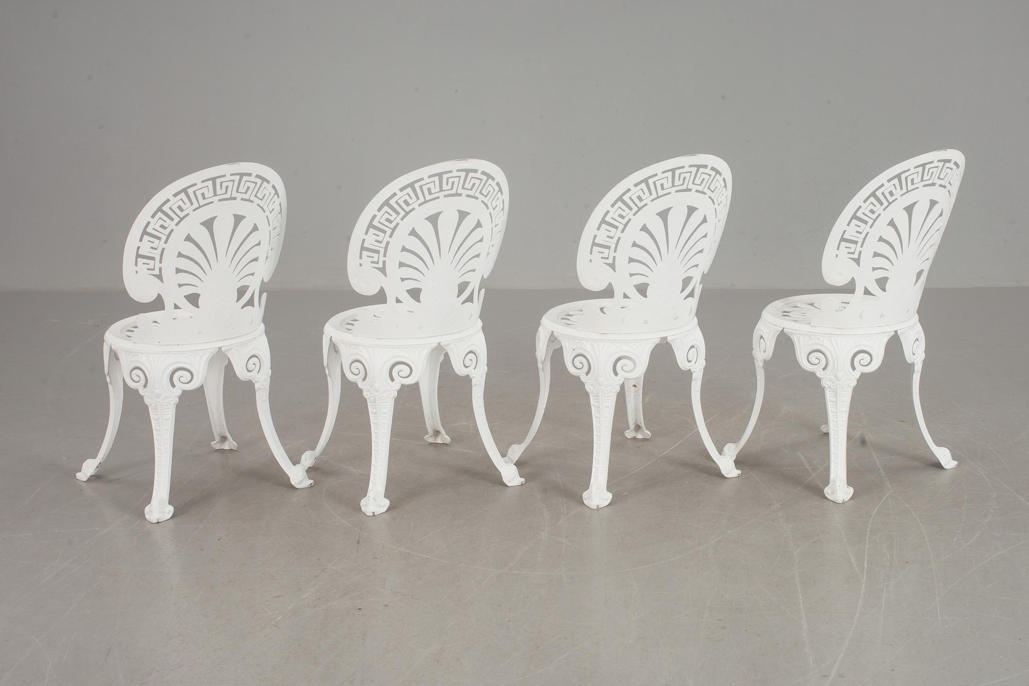 TRÄDGÅRDSMÖBEL, 5 delar, aluminium, modern tillverkning.