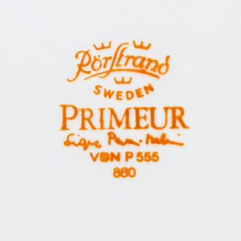 SIGNE PERSSON-MELIN, MAT- och KAFFESERVIS, benporslin, 106 delar, "Primeur" och "A la carte", Rörstrand. Formgiven 1980.