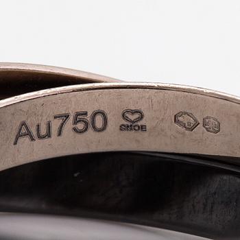 Cartier, Ring "Trinity", 18K viguld och keramik. Märkt Cartier, JQV623.