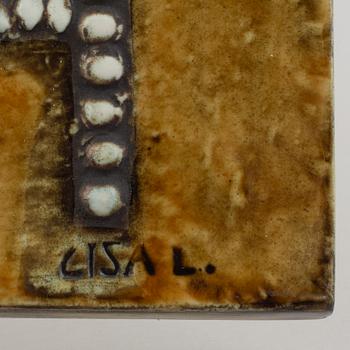 Lisa Larson, three stoneware wall reliefs, Gustavsberg, Sweden.