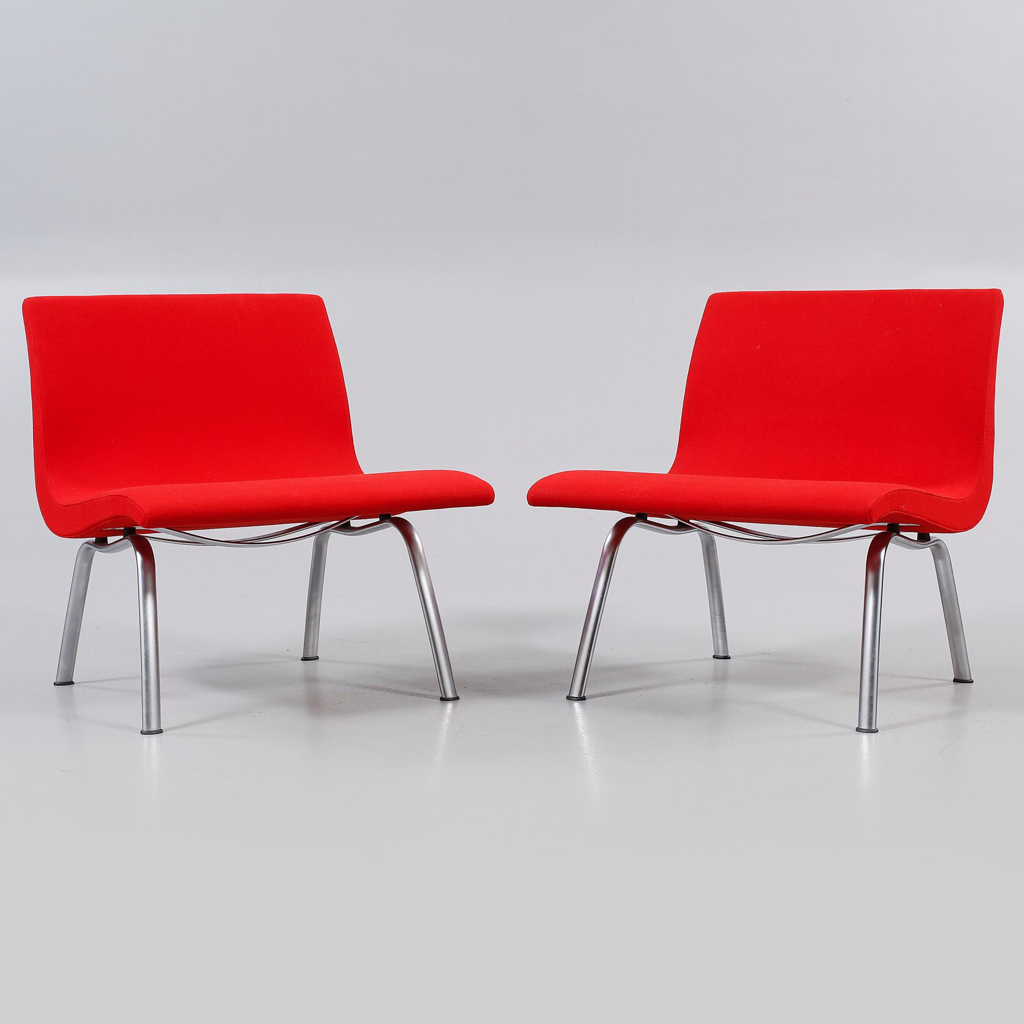 STOLAR, ett par, "Atlas XL Easy Cair", Johannes Foersom & Peter Hjort-Lorenzon, Lammhults Möbler,