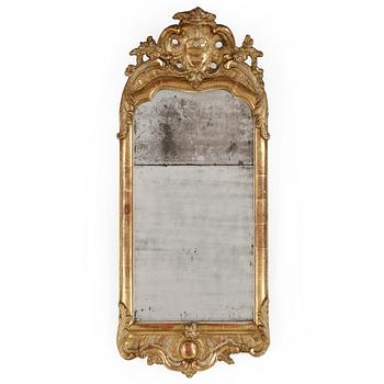 A Swedish Rococo 18th century mirror.