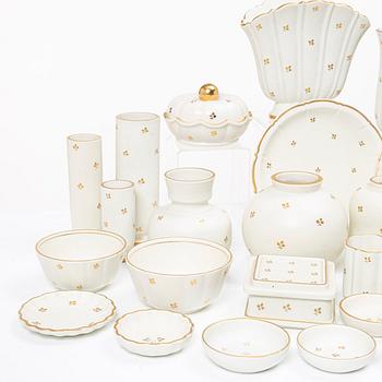 Wilhelm Kåge, a 53-piece ceramics collection 'Carrara', Gustavsberg.