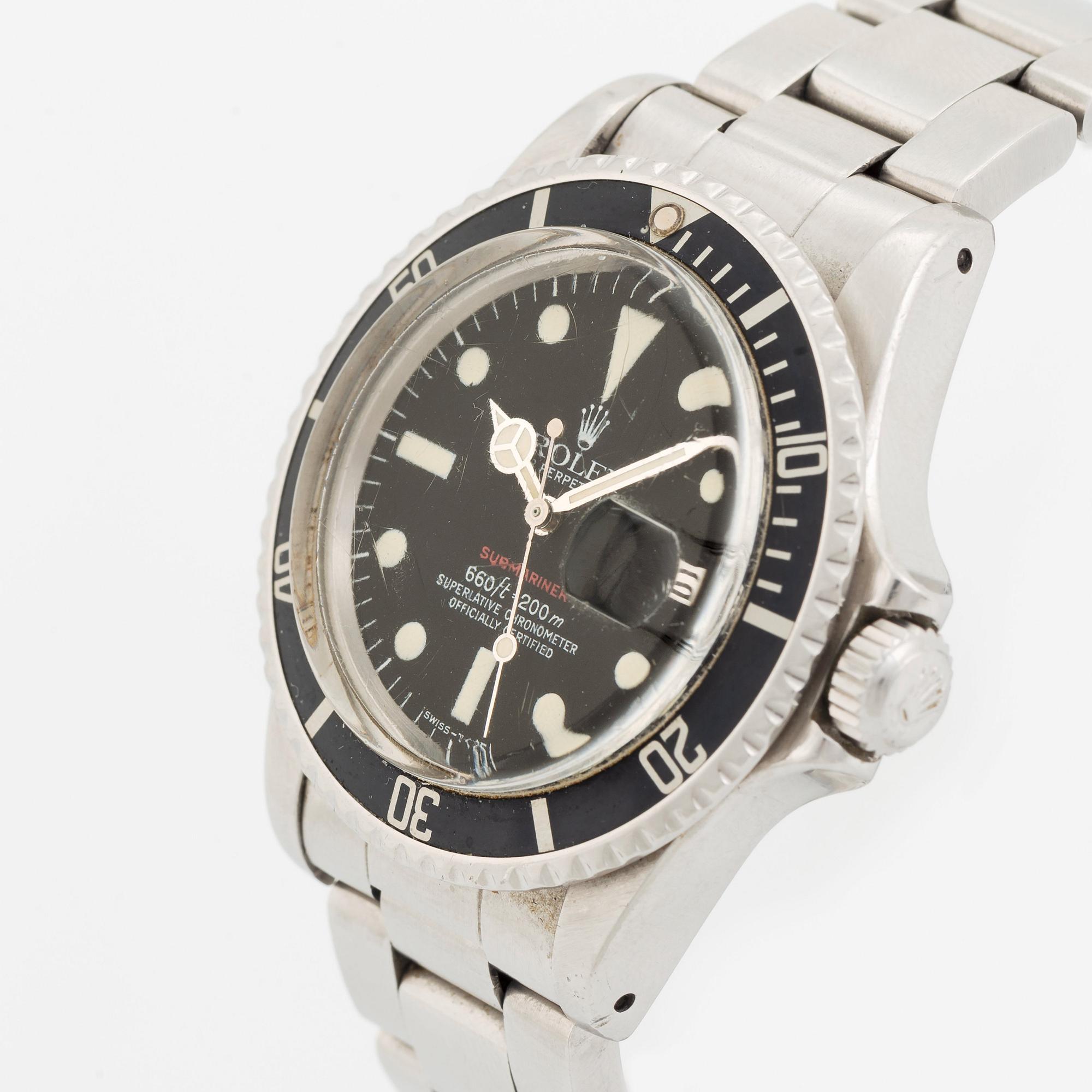 Rolex, Submariner, "Red Mark VI", ca 1972.