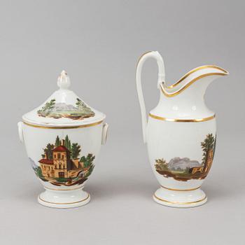 A French part coffee and tea service, empire, early 19th century (18 pieces).