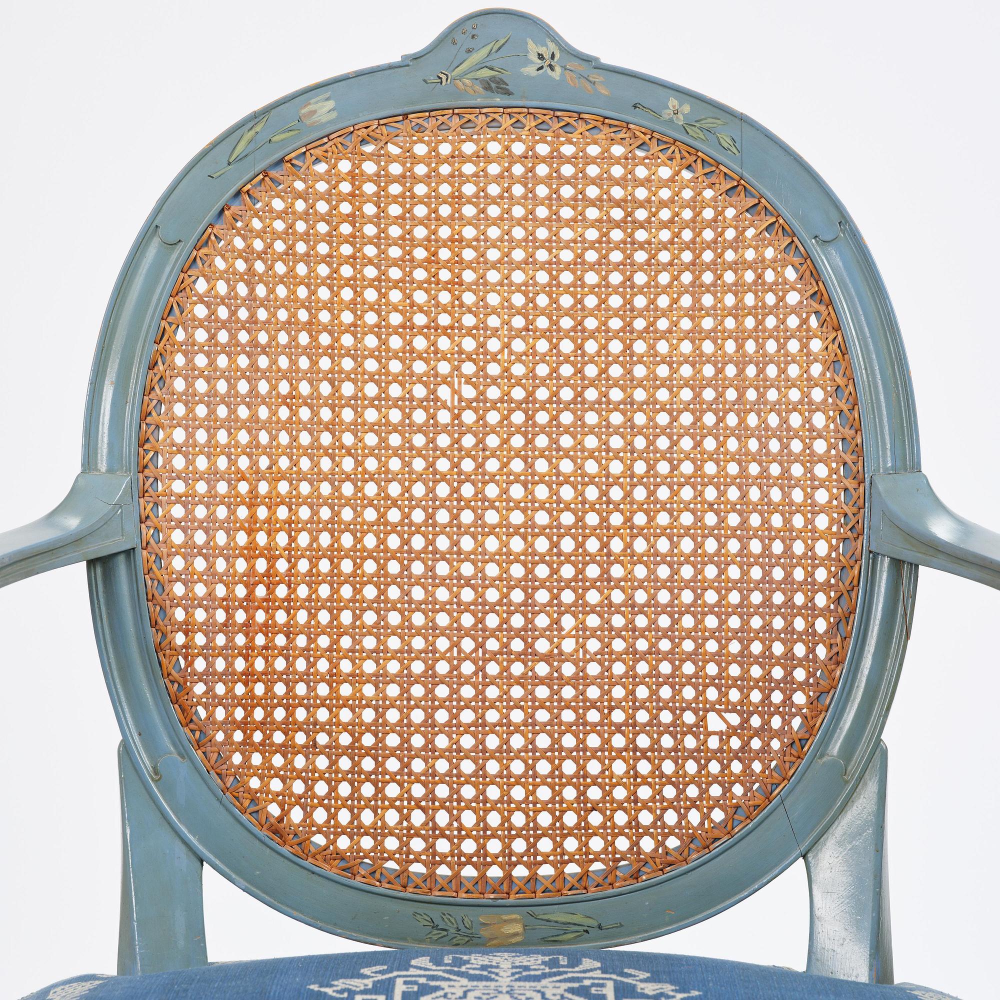 Carl Malmsten, a pair of Swedish Grace chairs, cabinetmaker Albin Johansson, Stockholm, for Villa Kvikkjokk, 1927.
