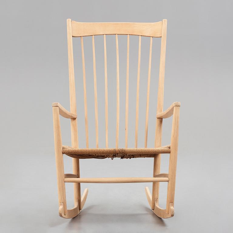 HANS J WEGNER, a rocking chair, model J12, FDB Møbler, Denmark, 1940's.