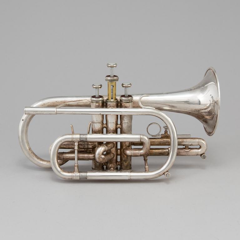 TRUMPET, vitmetall, "Jupiter" JCR-52OM, Taiwan.