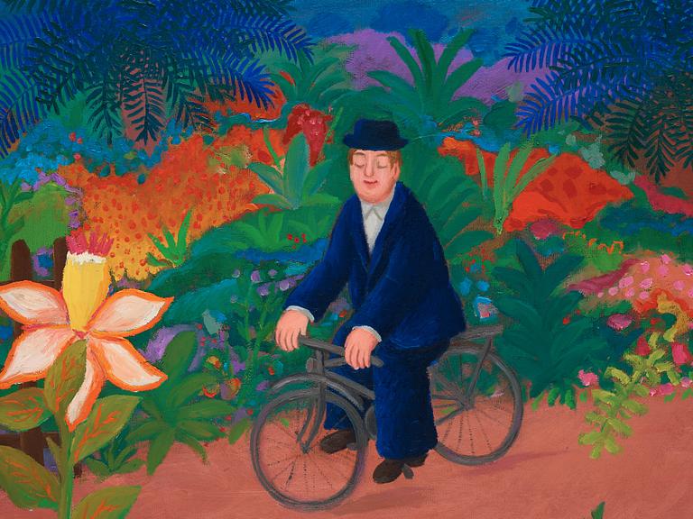 Lennart Jirlow, På cykel i Provence.