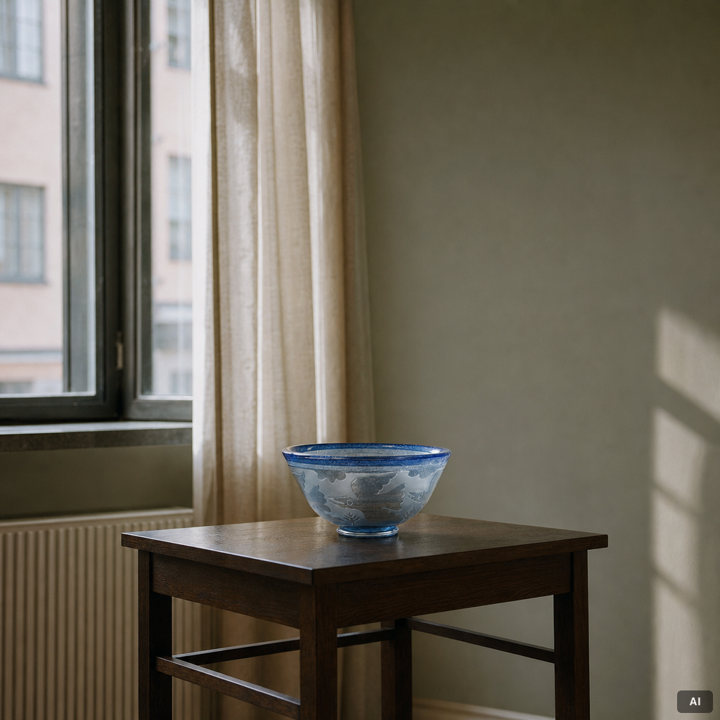 Bertil Vallien, a bowl, Boda Ateljé.