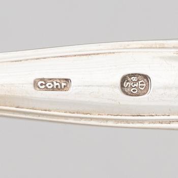 Cutlery, 17 pieces, silver, “Sachsisk”, Cohr, Denmark, Swedish import mark.