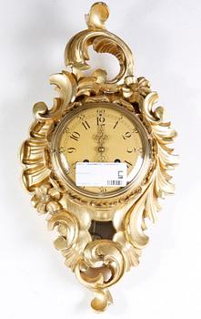 VÄGGPENDYL, rokokostil.