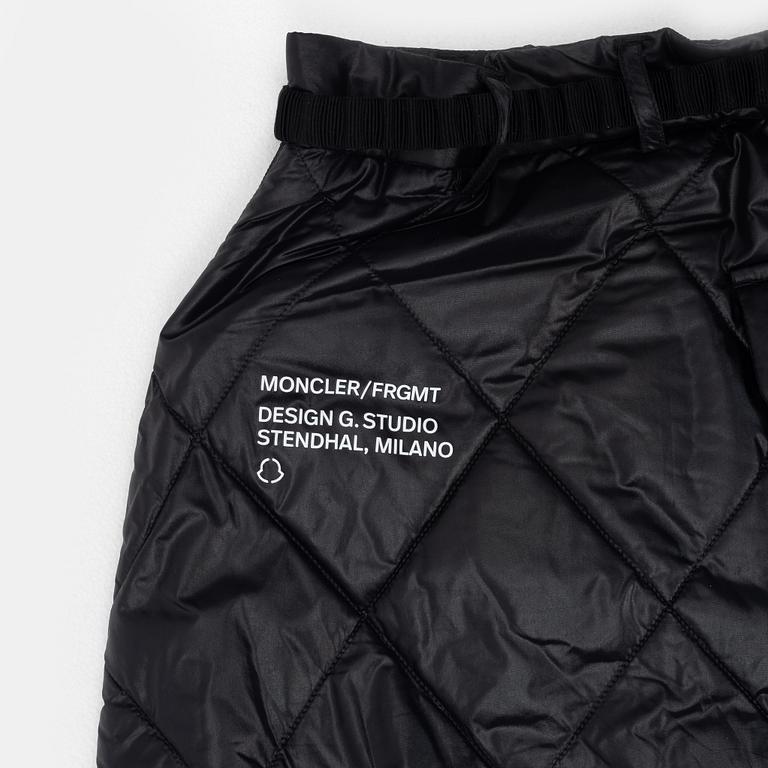 Moncler, A 'FRGMT Hiroshi Fujiwara', down jacket and skirt, size 38.