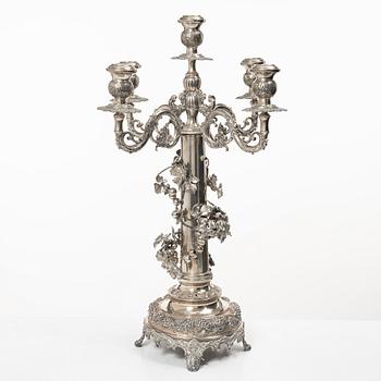 Kandelaber, 1900-tal, ostämplad, troligen silver.