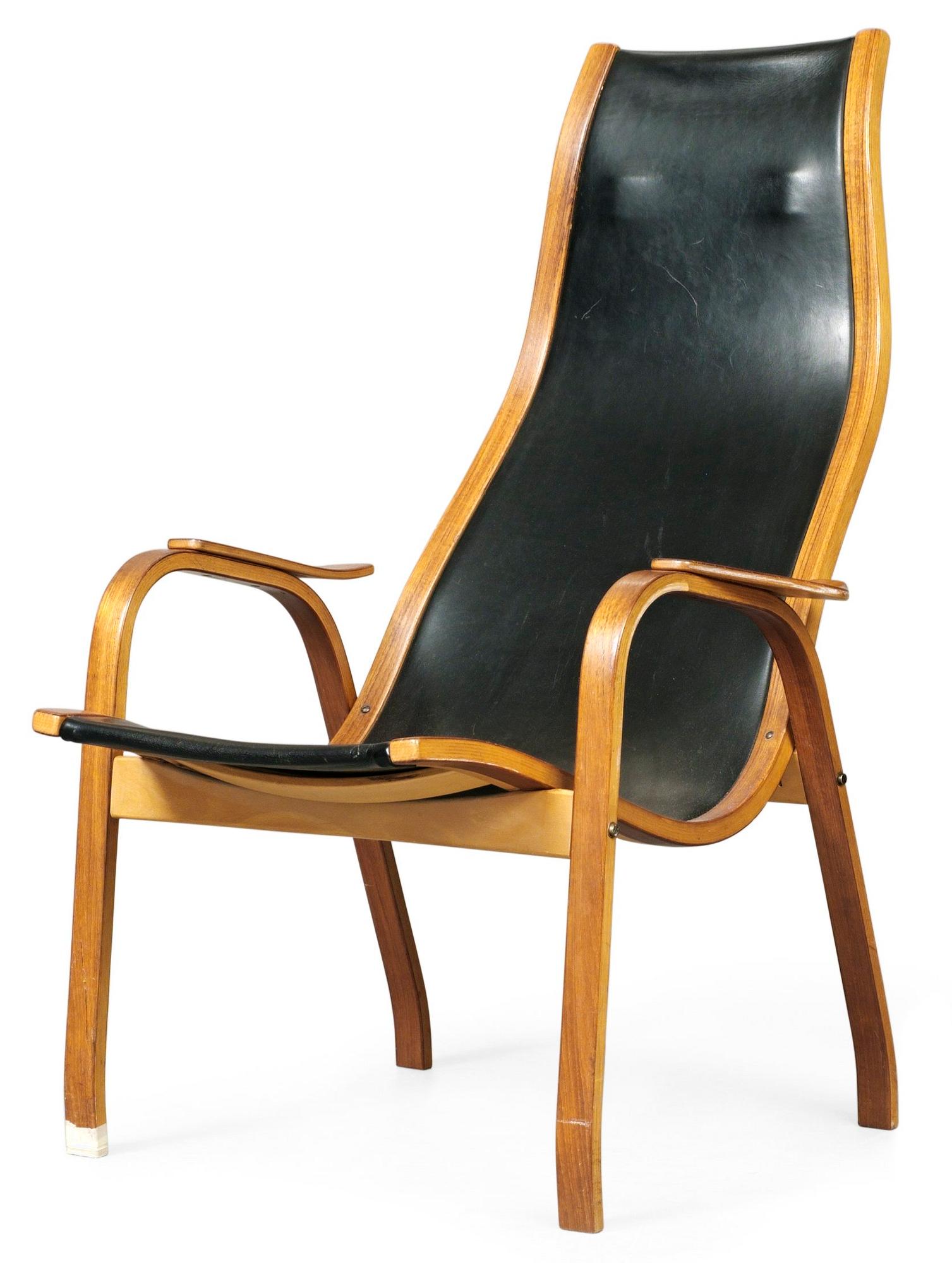 An Yngve Ekström easy chair "Kurva" by ESE-möbler, Sweden 1950's.