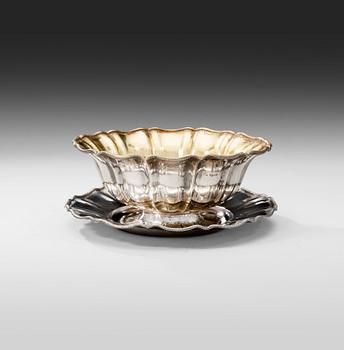 SÅSSKÅL, Silver, Sverige. Gjord av Gustaf Möllenborg i Stockholm 1847.