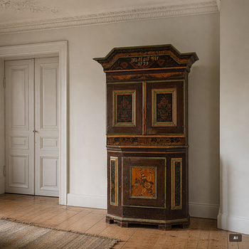 A cabinet, Dalarna, dated 1779.