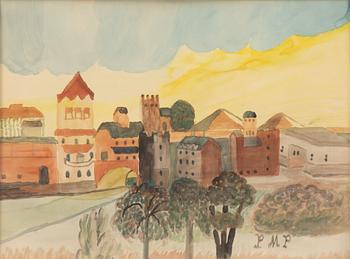 Primus Mortimer Pettersson, "Blå och gul himmel".