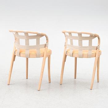 Front, armchairs, a pair, "Collage", Gemla, 2015.