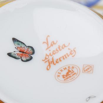SERVISDELAR, 4 delar, porslin, Hermés,.