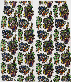 Josef Frank, a pair of 'Drinks' curtains, Svenskt Tenn.