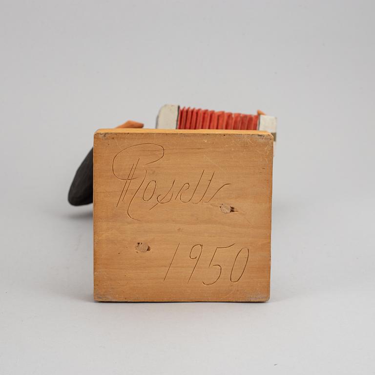 HERMAN ROSELL, sculptures, 3, wood, signed and dated 1950.