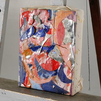 JEBAH BAUM, mixed media on cardboard, signed and dated 1990.