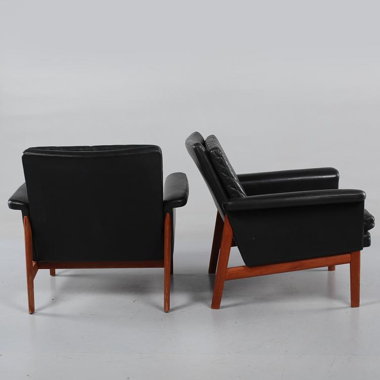 FÅTÖLJER, ett par, France & Son, Danmark, 1960-tal.