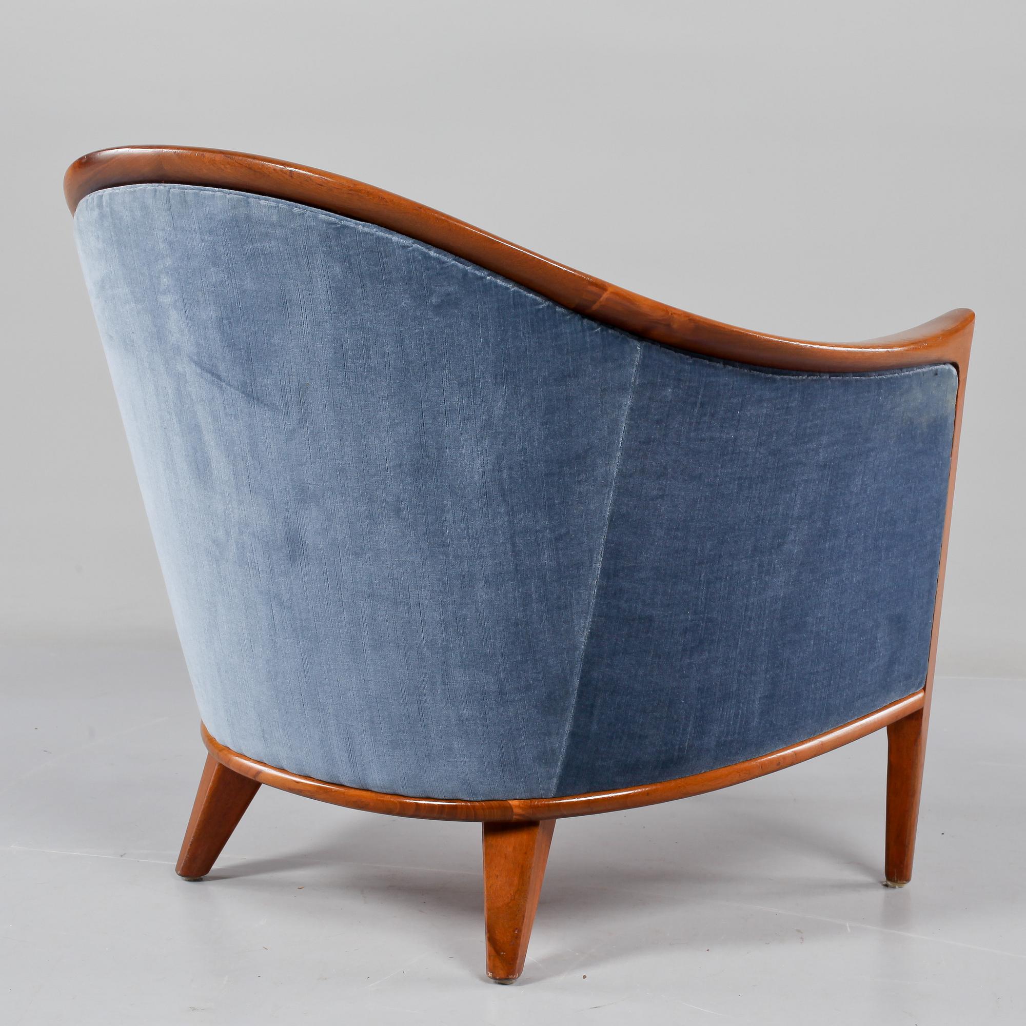 SOFFA SAMT FÅTÖLJ, Bertil Fridhagen för Bröderna Andersson, brickmärkta, 1960/1970-tal.
