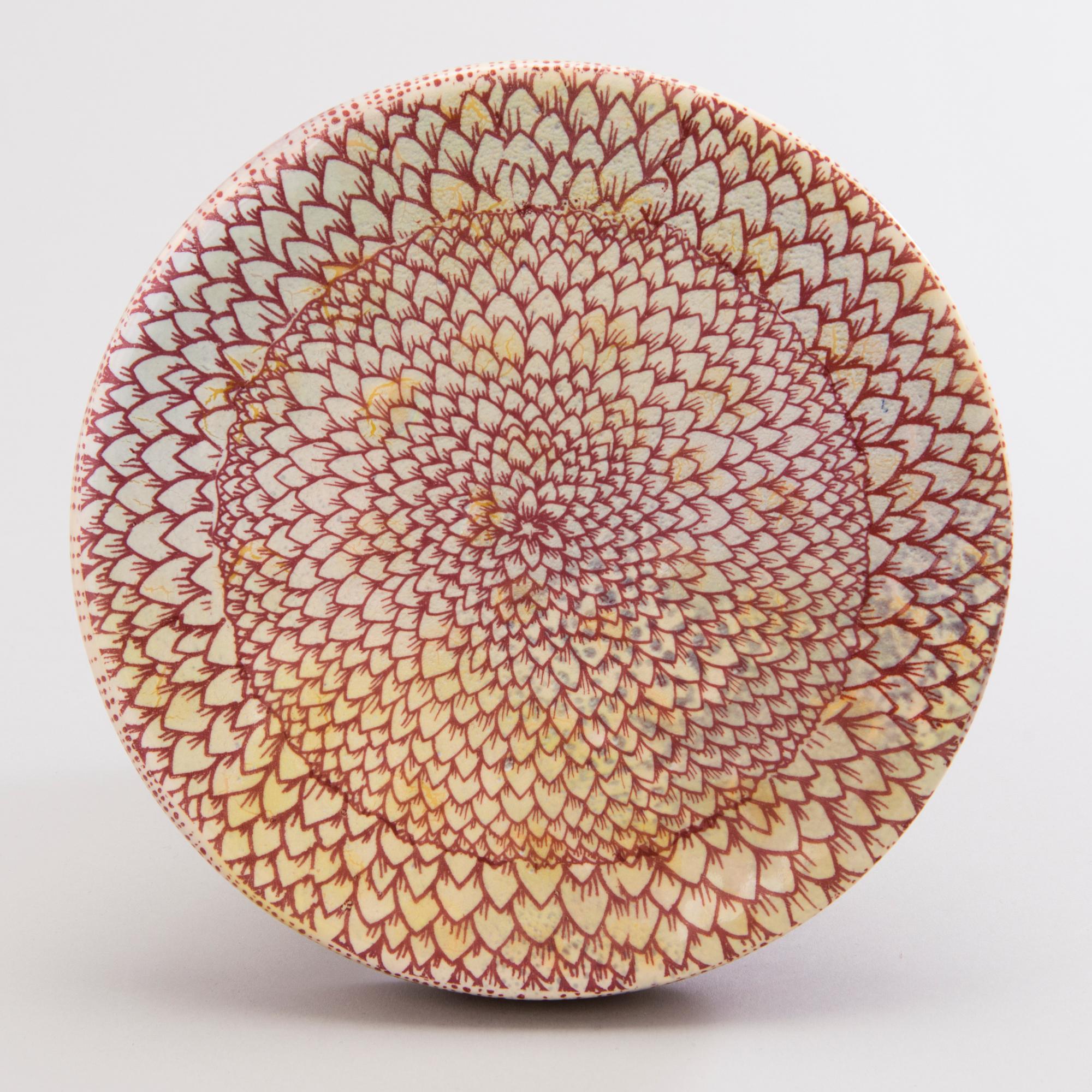 HEINI RIITAHUHTA, veistos/tarjoilumalja, "Sieni", posliinia, signeerattu Heini Riitahuhta.