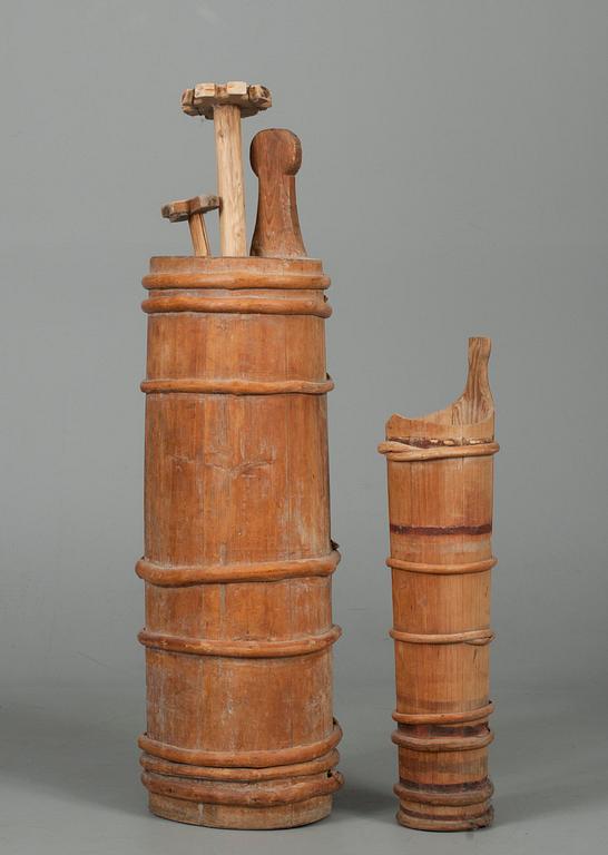 SMÖRKÄRNOR 2 st, Finland, 1800-tal.