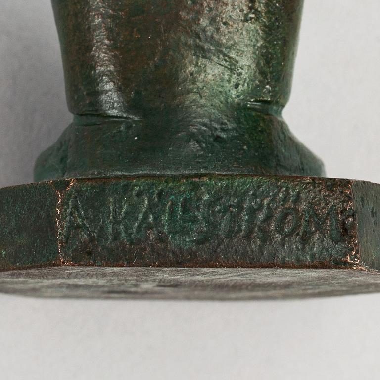A signed Arvid Källström bronze sculputre.