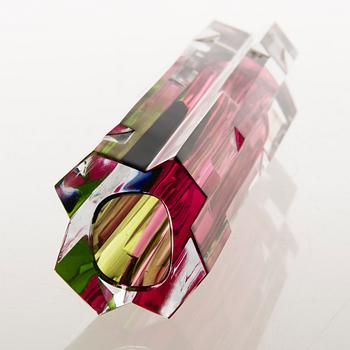 HELENA TYNELL, MALJAKKO, "Revontuli", signeerattu Helena Tynell, Riihimäen Lasi Oy.