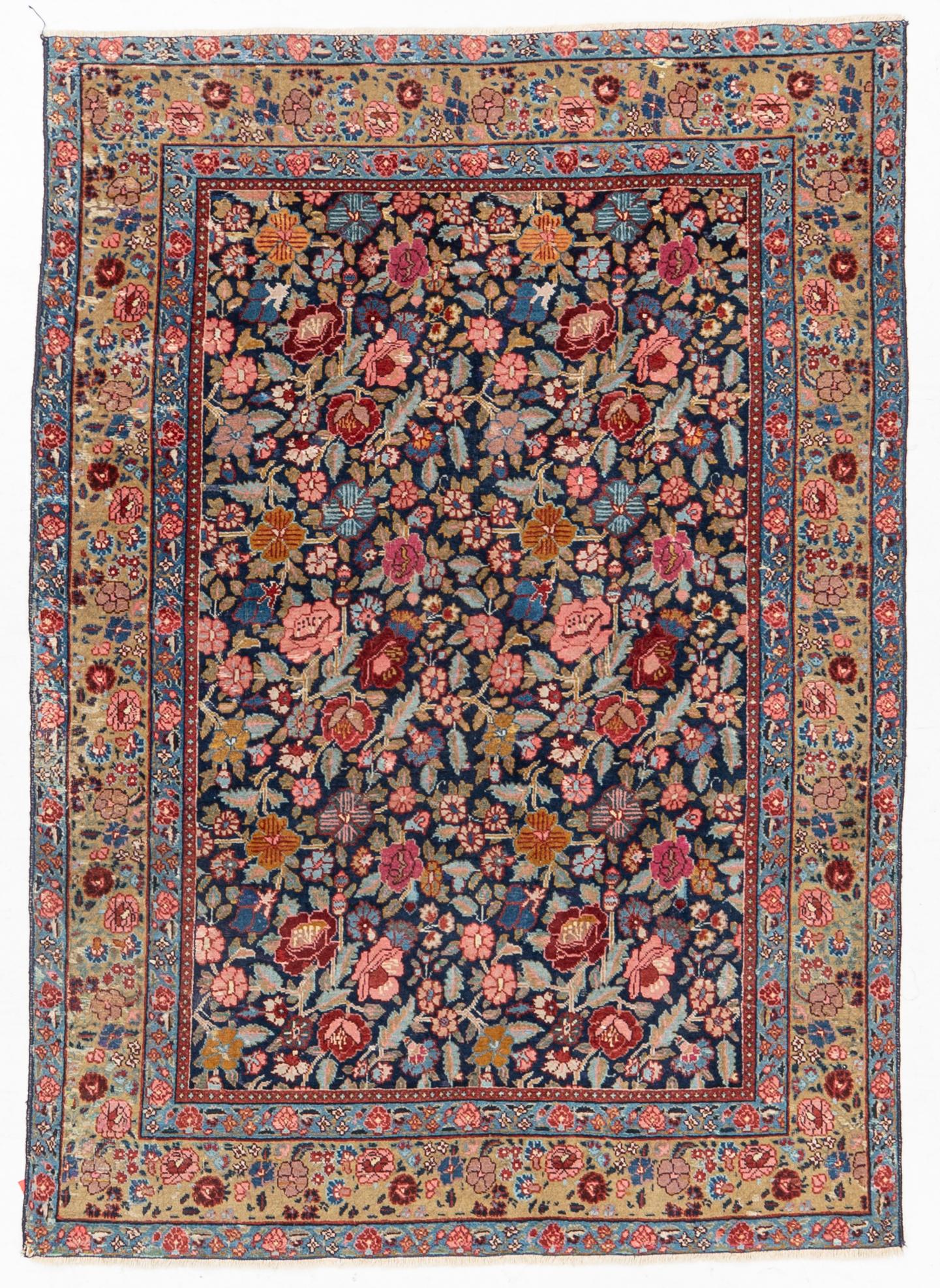A rug, possibly Tabriz, c. 195 x 137 cm.