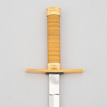 A Swedish Air force officer's dagger, with scabbard.