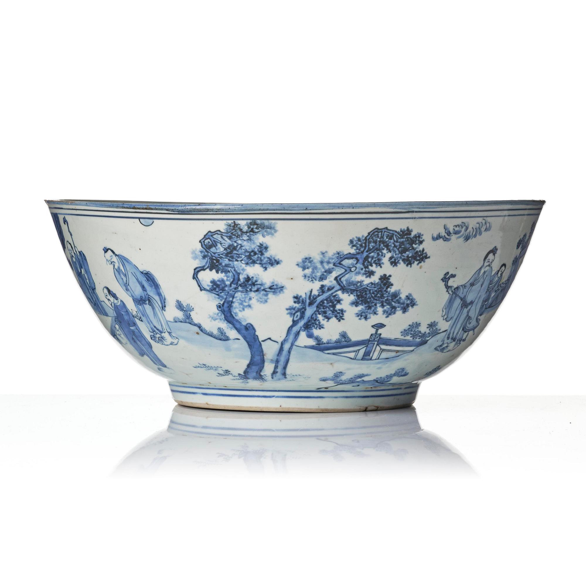 Praktskål, porslin. Mingdynastin, Chongzhen (1627–1644).