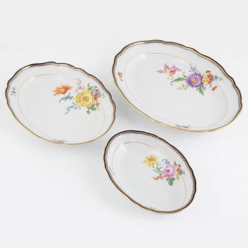 Service parts, 13 pcs, porcelain, Meissen, Germany, 1934-1945.