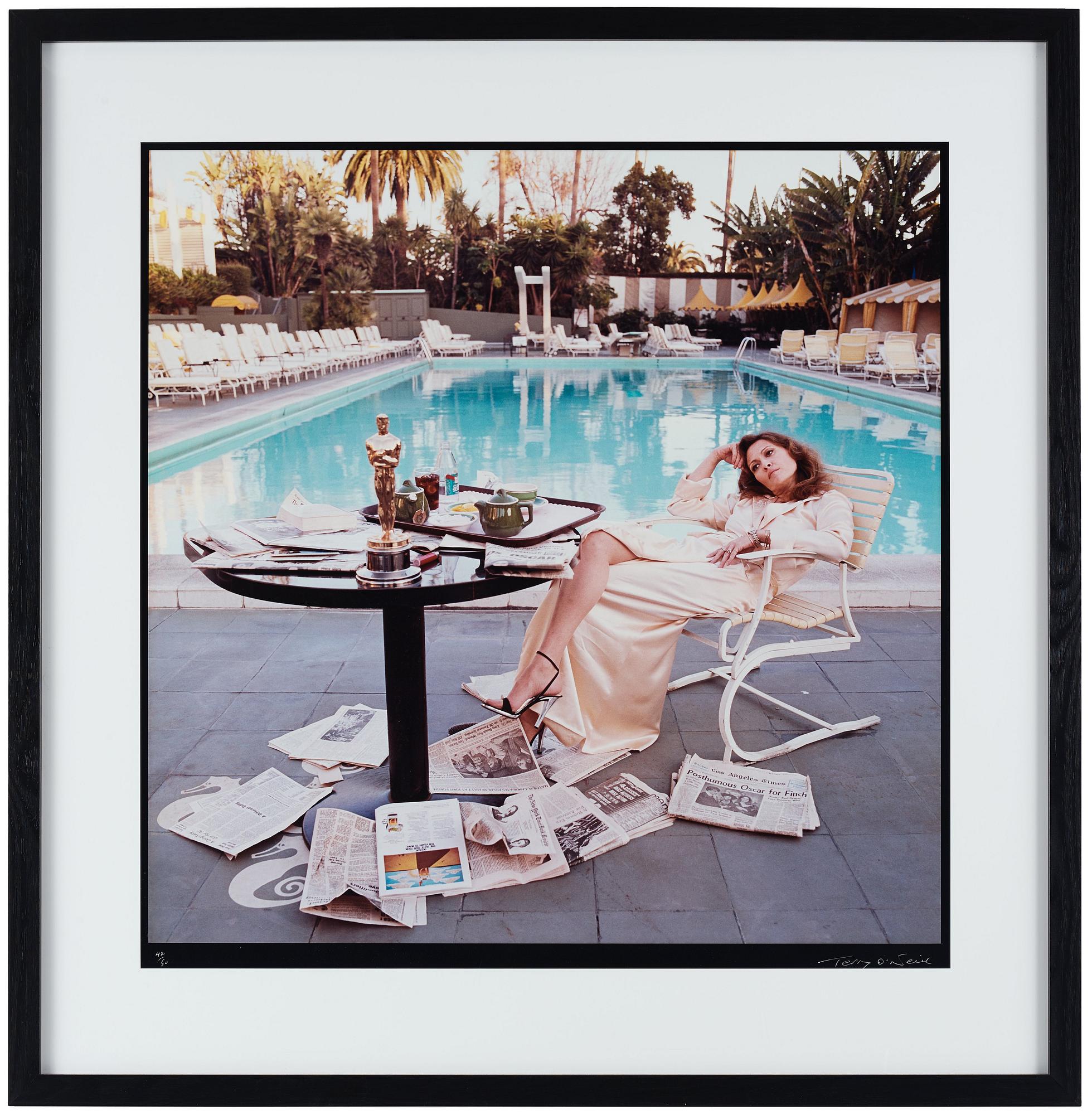 Terry O'Neill, "Faye Dunaway, Hollywood, 1977".
