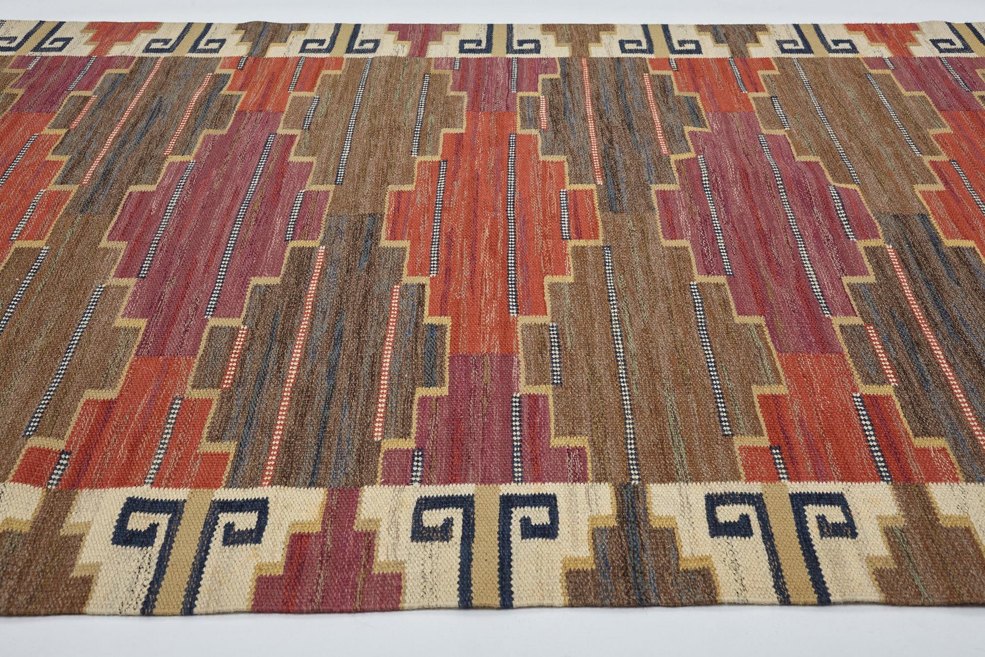 Märta Måås-Fjetterström, matta, "Bruna heden", rölakan, ca 238,5-241 x 168-172 cm, signerad AB MMF.