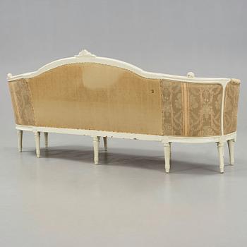 A Gustavian late 18th century sofa by Höglander, master 1777.