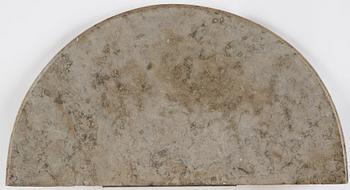 A Gustavian carved giltwood console table, late 18th Century.