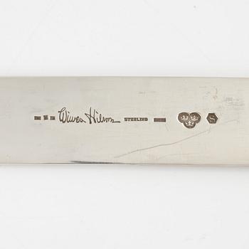 Wiwen Nilsson, brevkniv, silver, Anders Nilsson, Lund 1961.