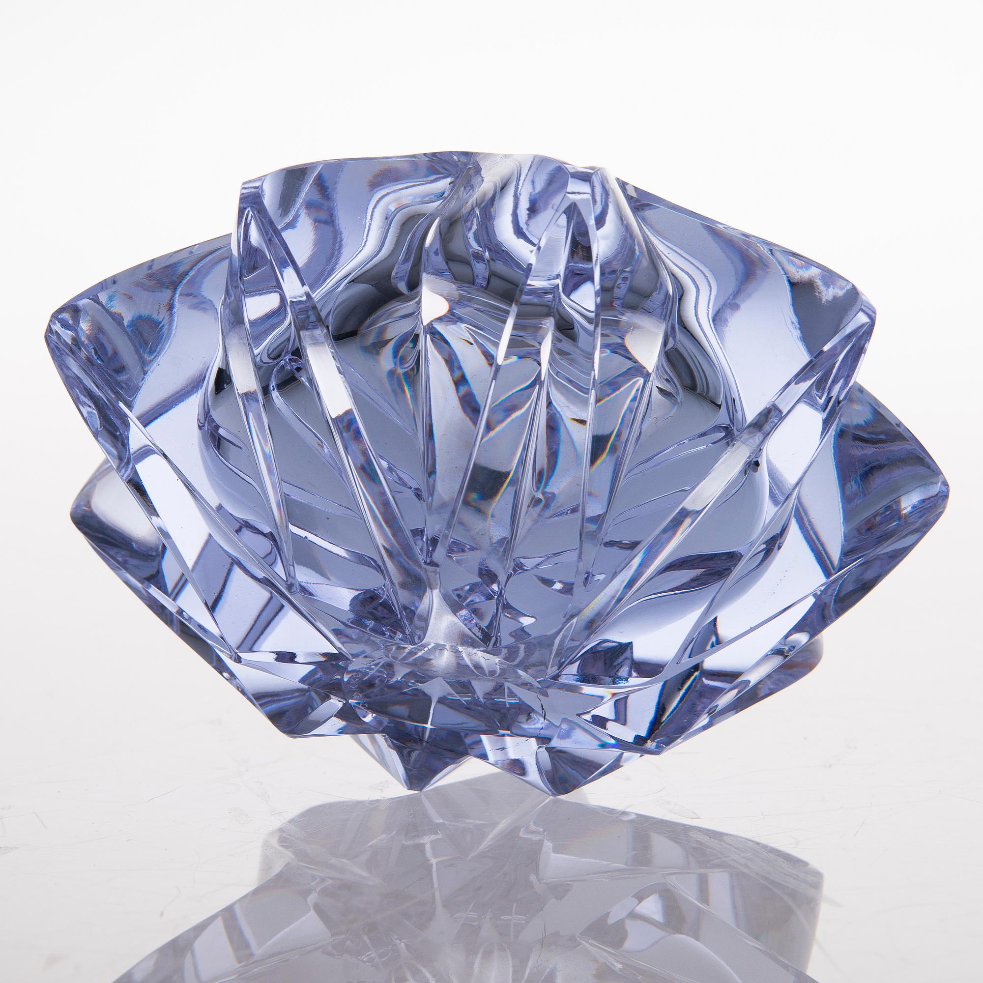 AIMO OKKOLIN,  MALJAKKO, Tähti, malli 6575. Signeerattu Aimo Okkolin Riihimäen lasi Oy.