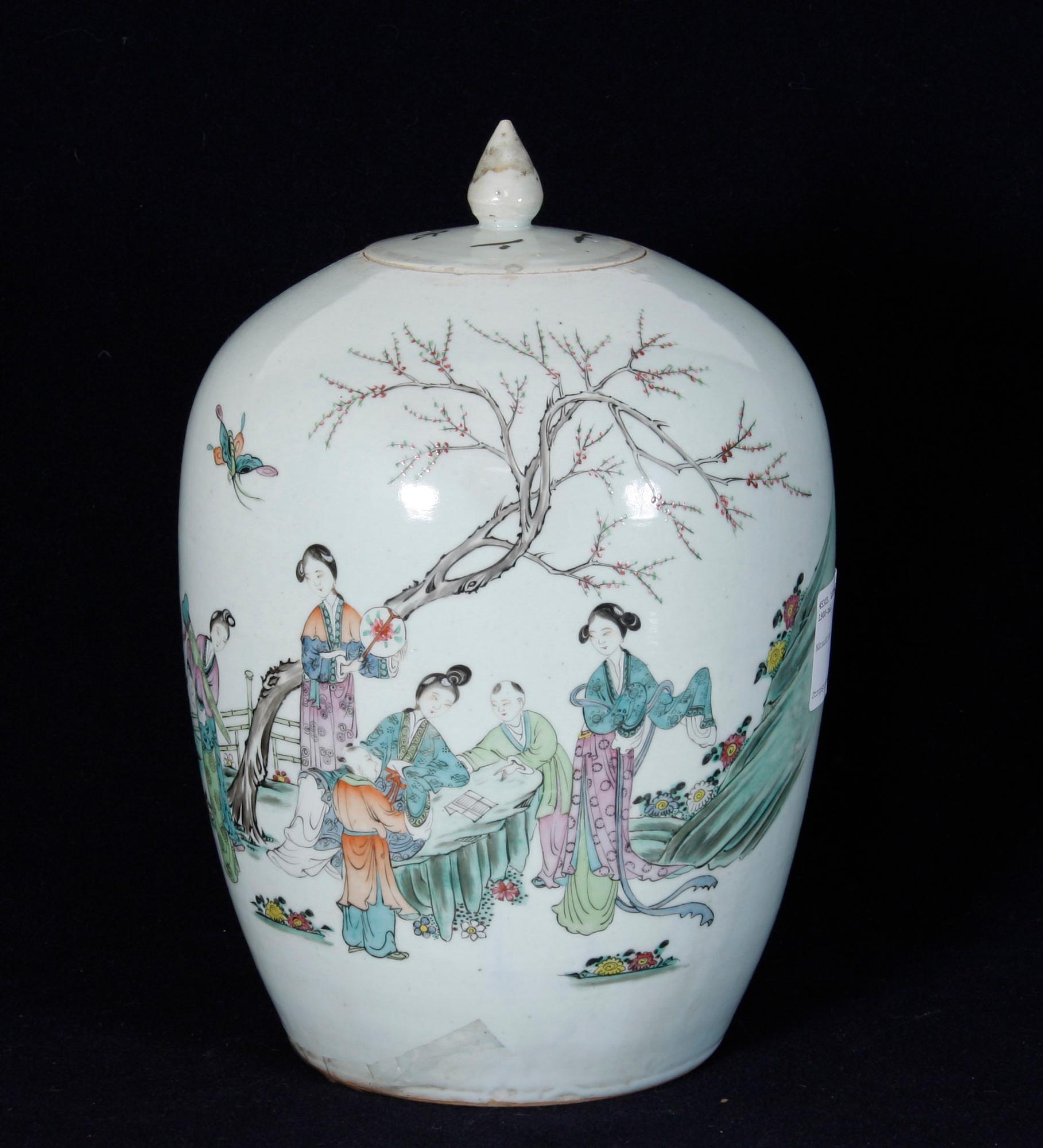 LOCKBOJAN, porslin, Kina, 1900-tal.