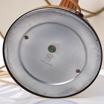 Hans Bergström, two table lamps, model "716", ateljé Lyktan, Sweden 1940-50s.