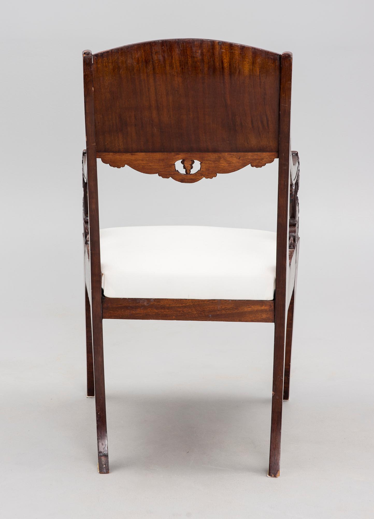 KARMSTOL, biedermeier,  1800-talets senare hälft.