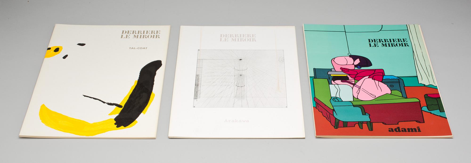 TIDSKRIFTER, 15 st, "Derriere le Miroir". Innehållande litografier.